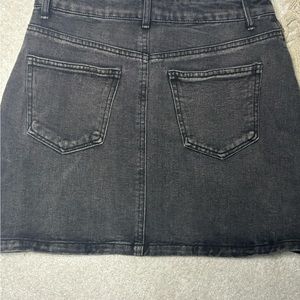 Black Jean skirt